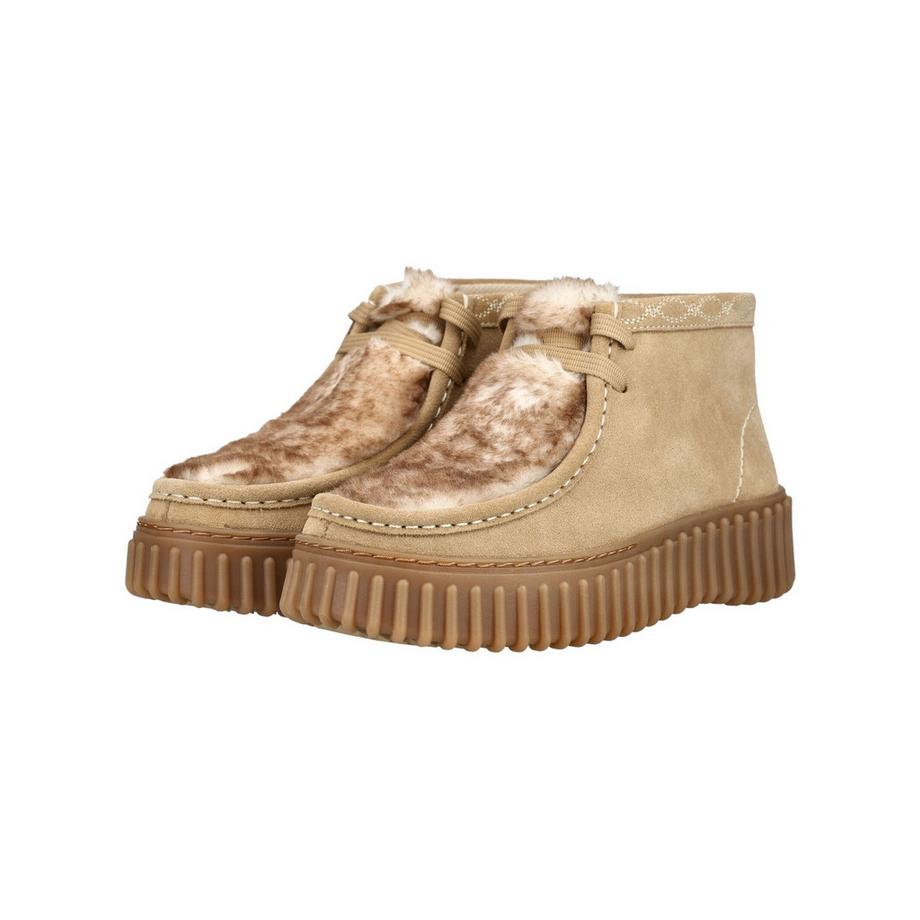 Clarks Veloursleder Stiefeletten mit Plateausohle  