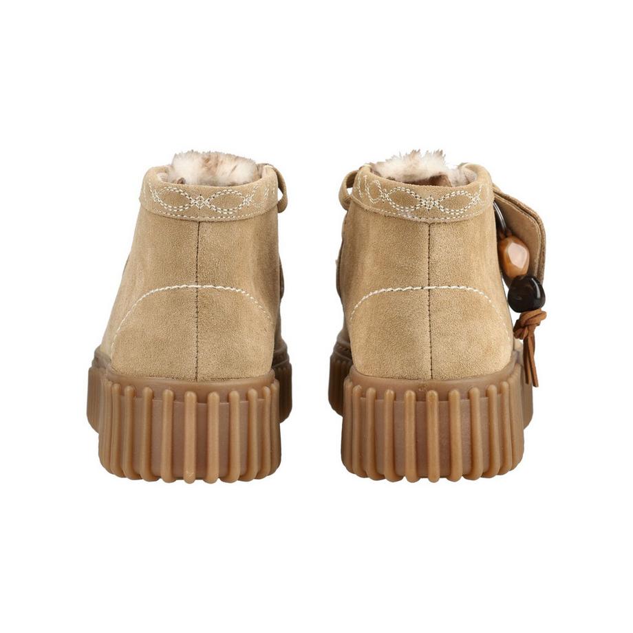 Clarks Veloursleder Stiefeletten mit Plateausohle  
