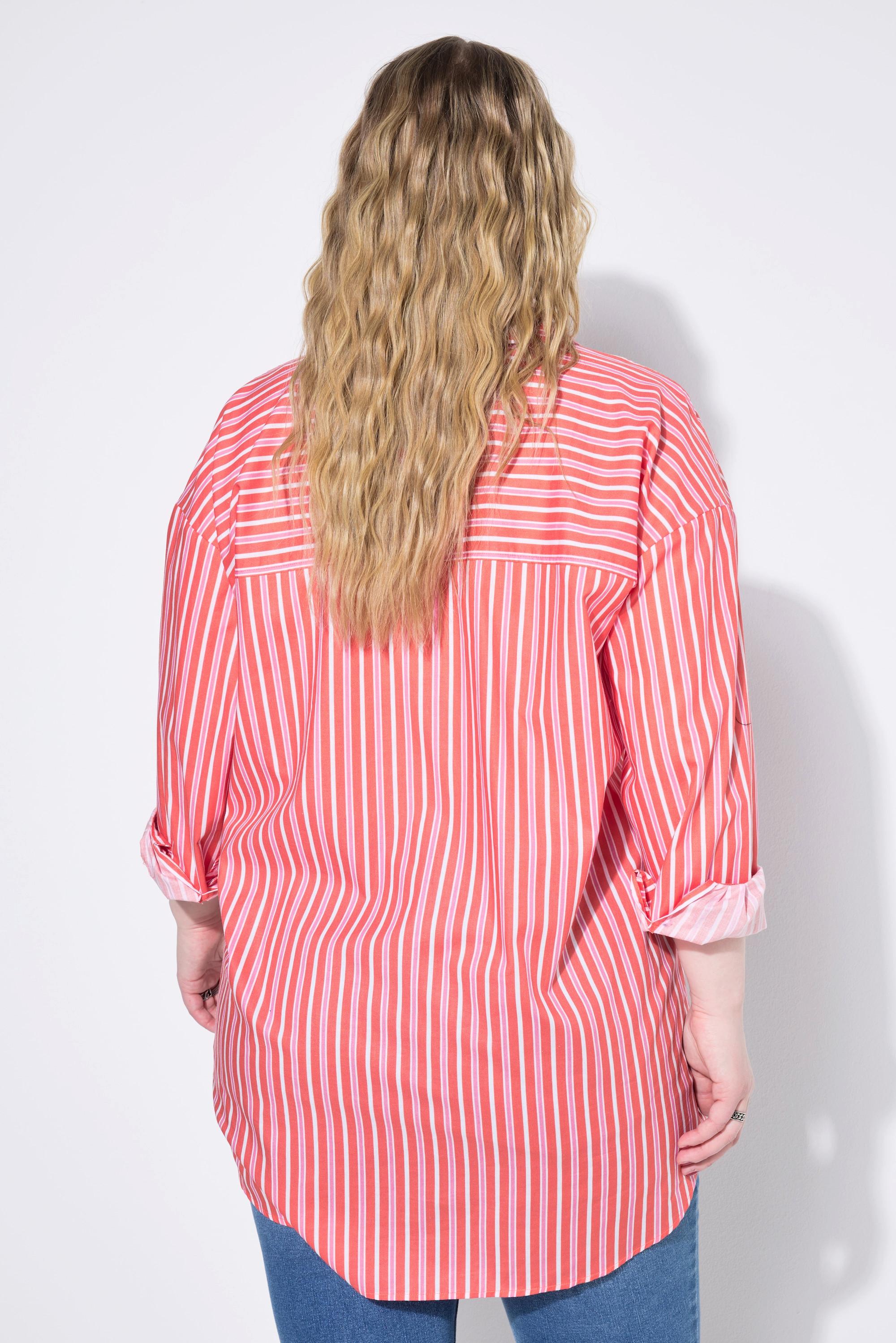 Studio Untold Oversized gestreifte Hemdbluse  