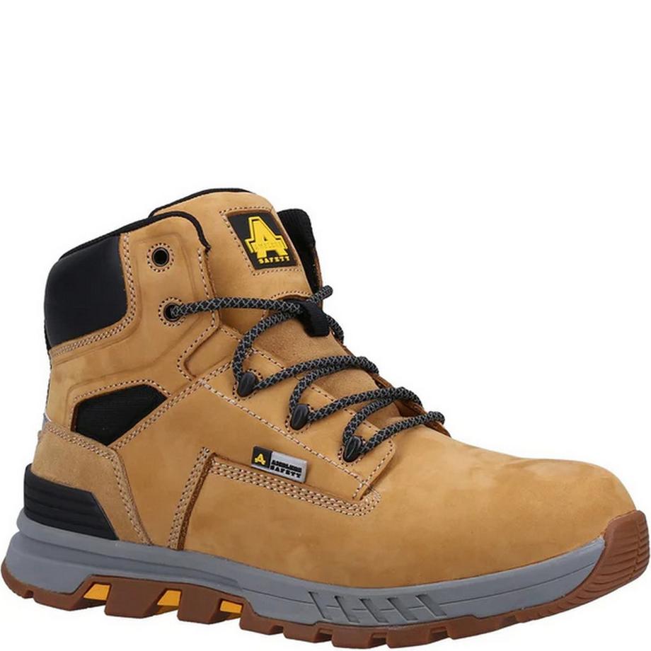 Sicherheitsschuhe AS261 Crane, Narbiges Leder
