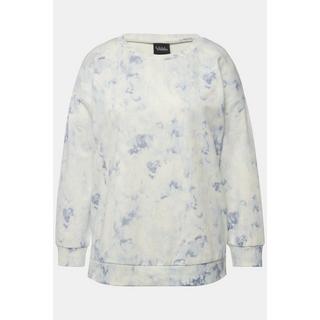 Ulla Popken Sweat-shirt Oversized Imprimé Batik Col Rond Manches Longues  