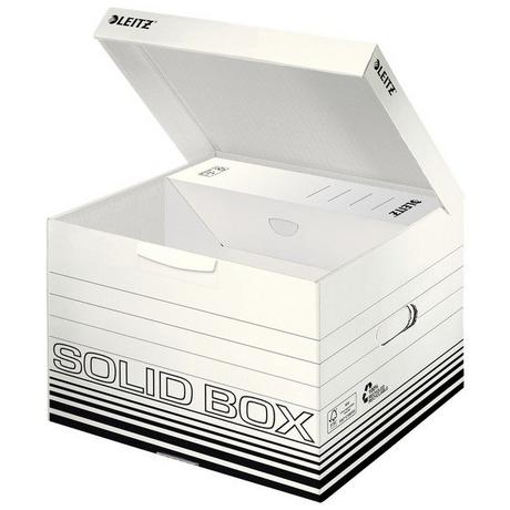 Leitz LEITZ Archiv-Box Solid M 6118-00-01 weiss, mit Griff  
