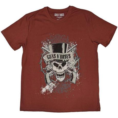 Guns N Roses Faded Totenkopf Grafikdruck T-Shirt  