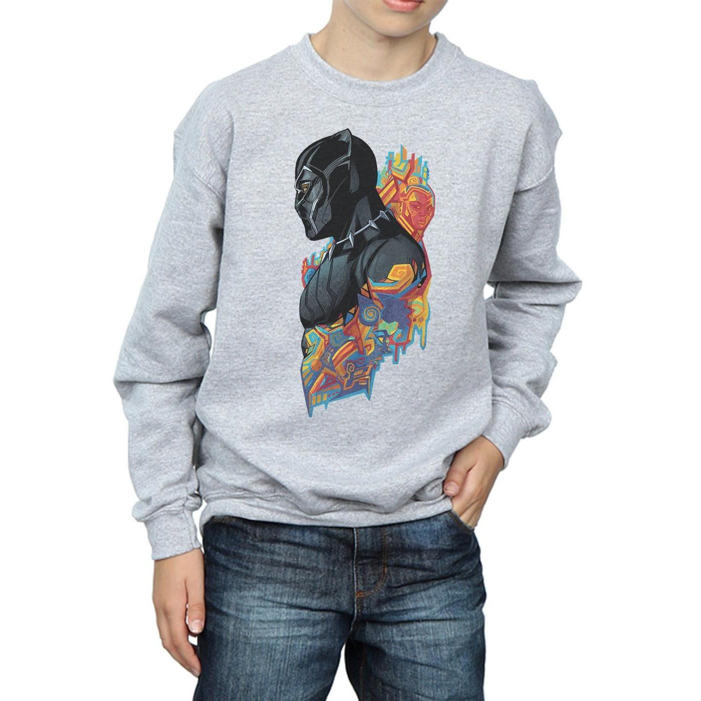 MARVEL  Black Panther Profile Sweatshirt 