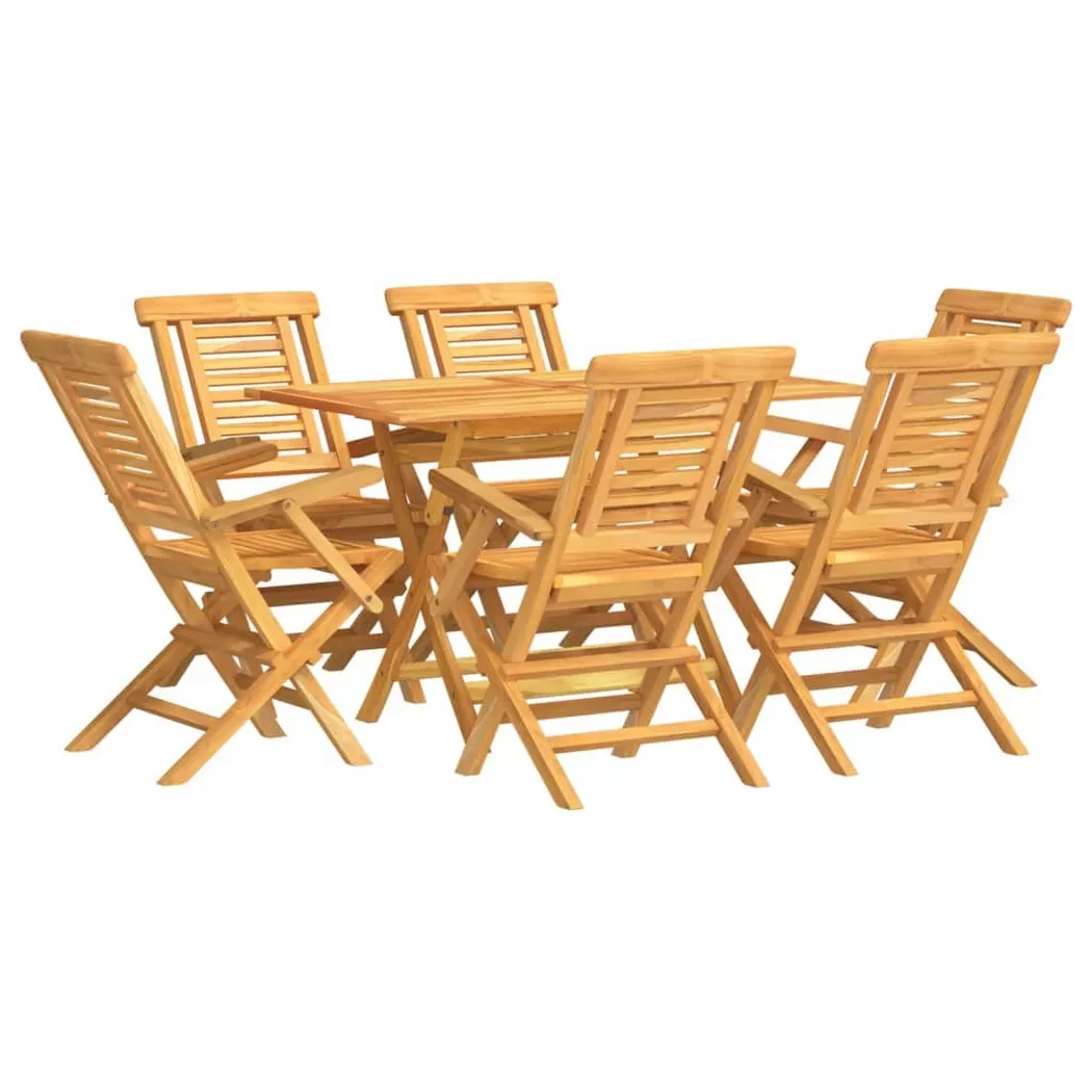 VidaXL - Ensemble de salle à manger de jardin bois, One Size, Marron