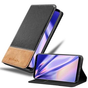 Housse compatible avec Samsung Galaxy S9 PLUS - Coque de protection avec fermeture magnétique, fonction de support et compartiment pour carte