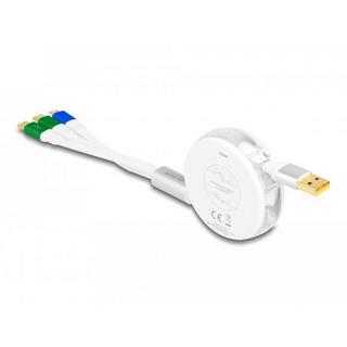 DeLock  85358 cavo USB 1,13 m USB 2.0 USB A USB C/Micro-USB B Bianco 