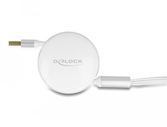 DeLock  85358 cavo USB 1,13 m USB 2.0 USB A USB C/Micro-USB B Bianco 