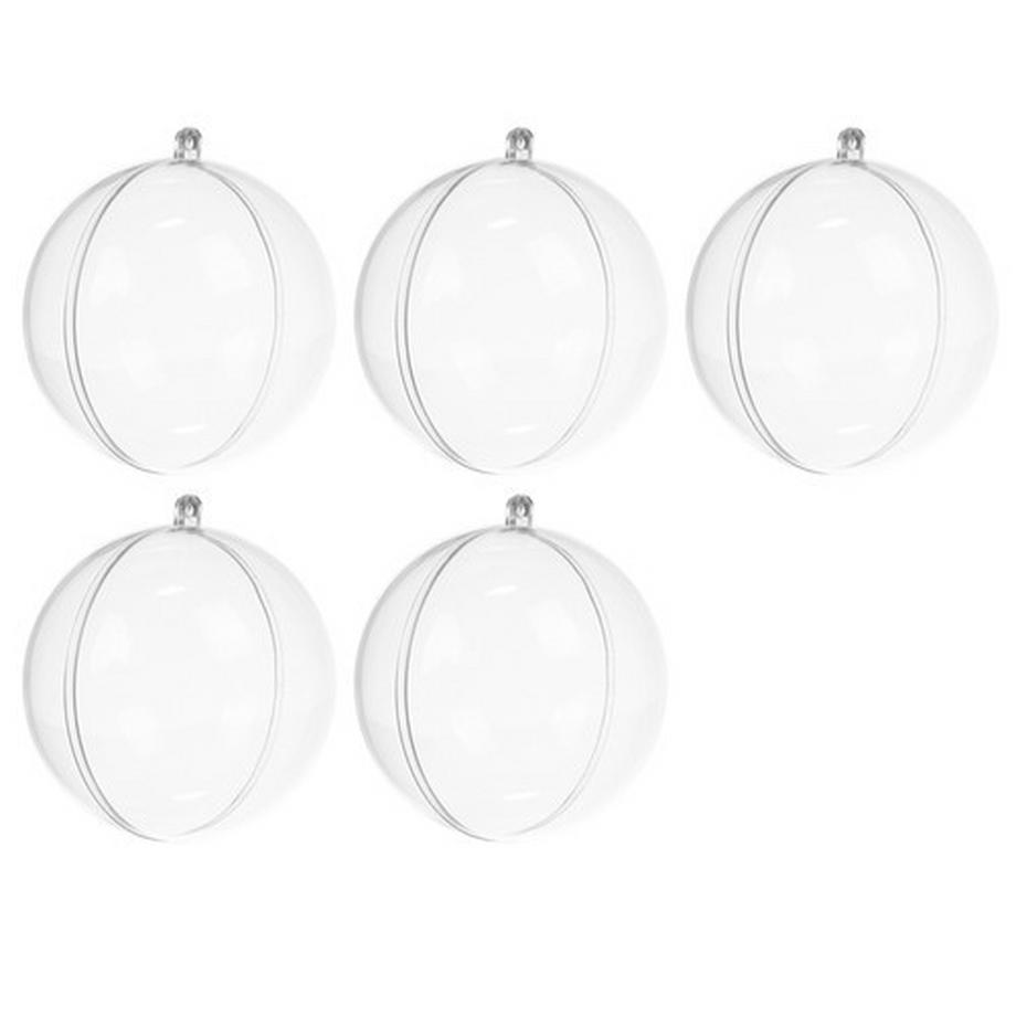 Ruhhy  Transparente Kugeln 10 cm – 5er-Set Ruhhy 22276 