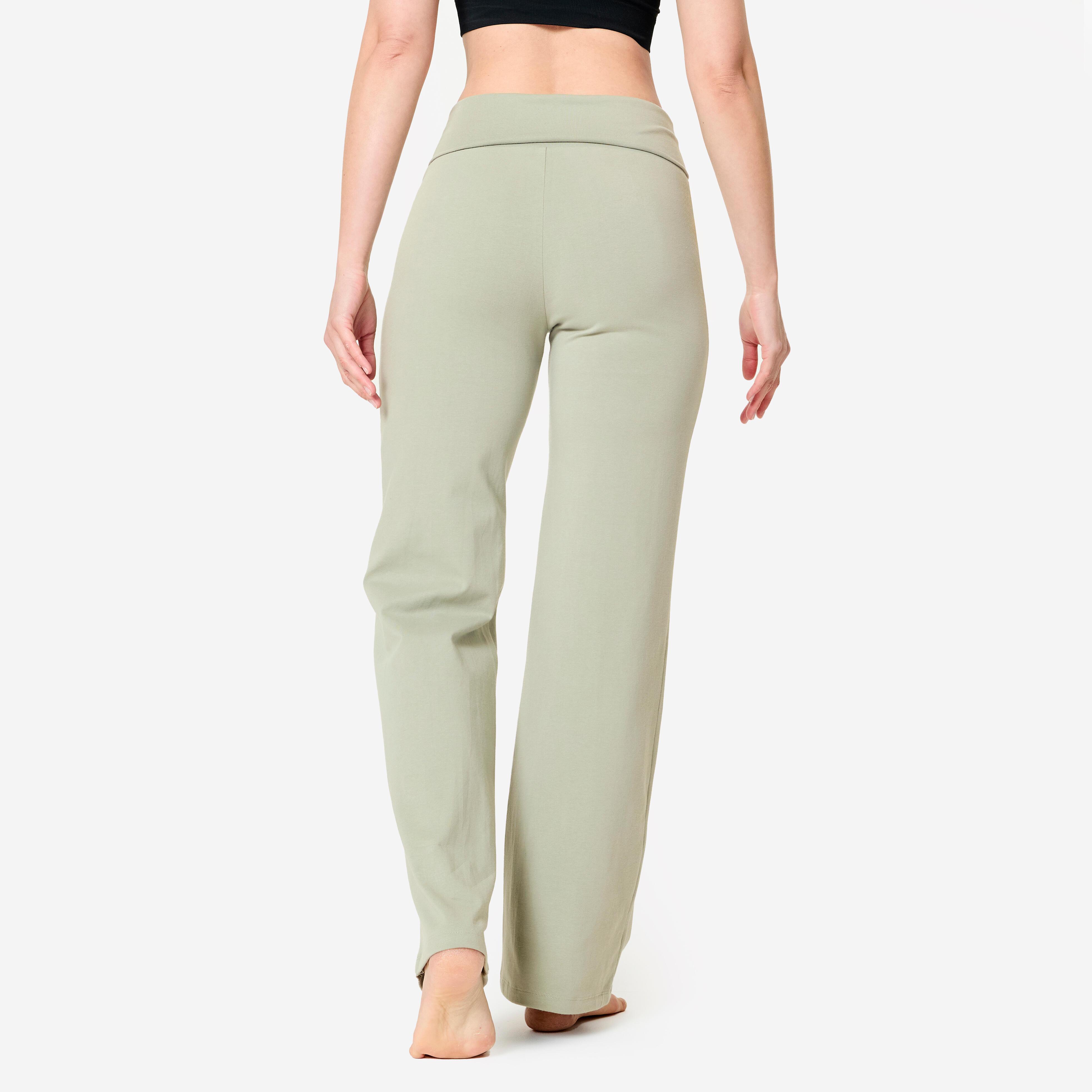 KIMJALY  Pantalon de yoga femme coupe ample coton 