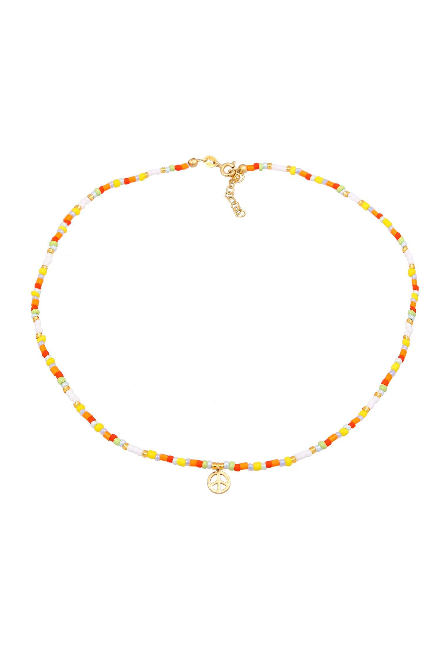 Elli  Halskette Choker Piece Glas Beads Boho Style 