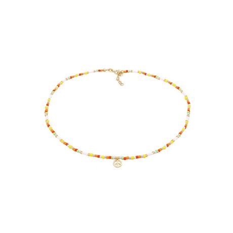 Elli  Halskette Choker Piece Glas Beads Boho Style 