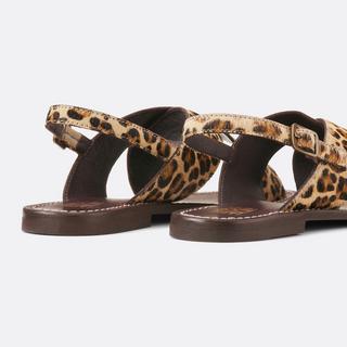 La Redoute Collections  Sandales en cuir léopard 