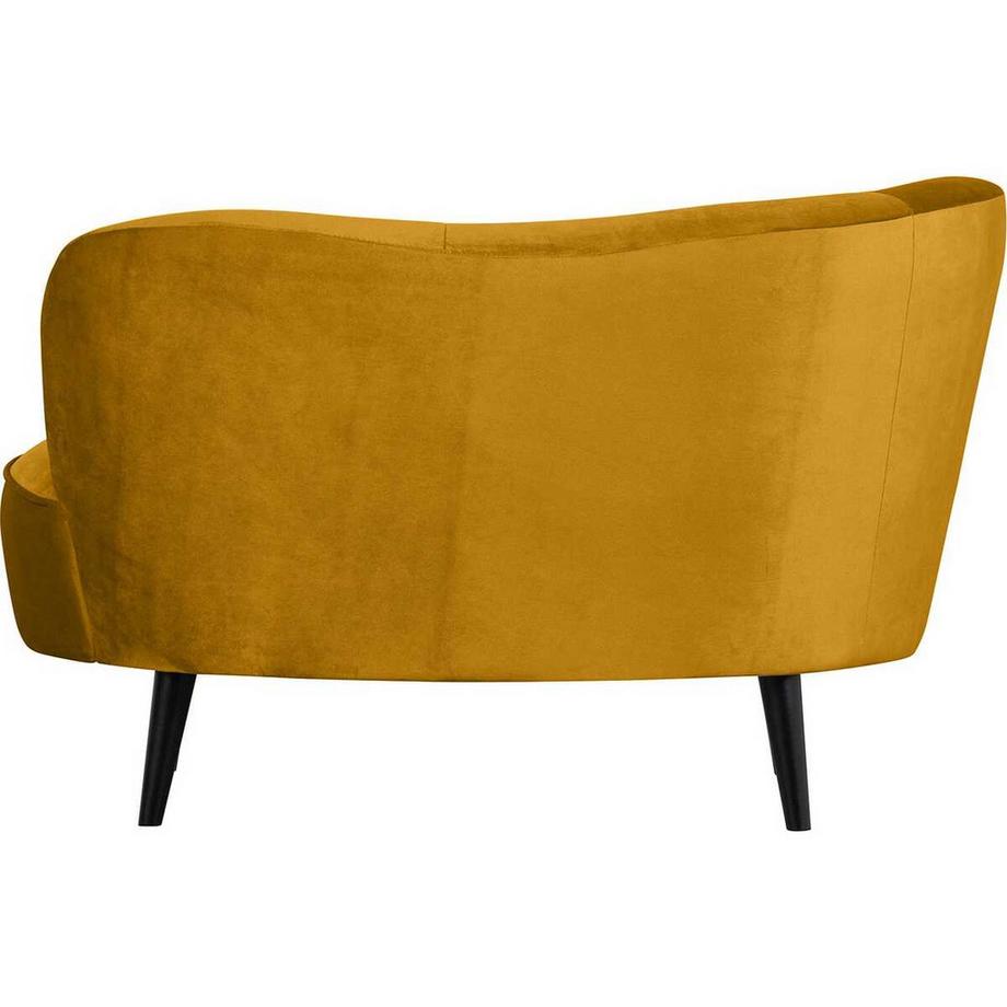 mutoni Fauteuil lounge Sara gauche Velvet ocre  