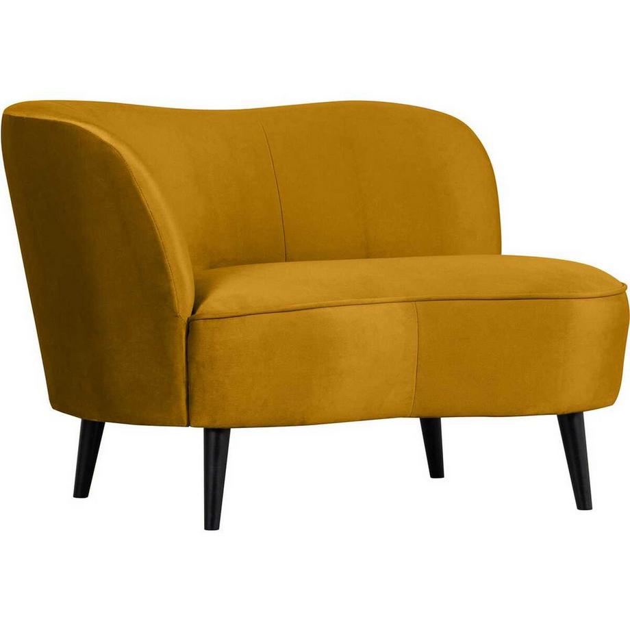 mutoni Fauteuil lounge Sara gauche Velvet ocre  