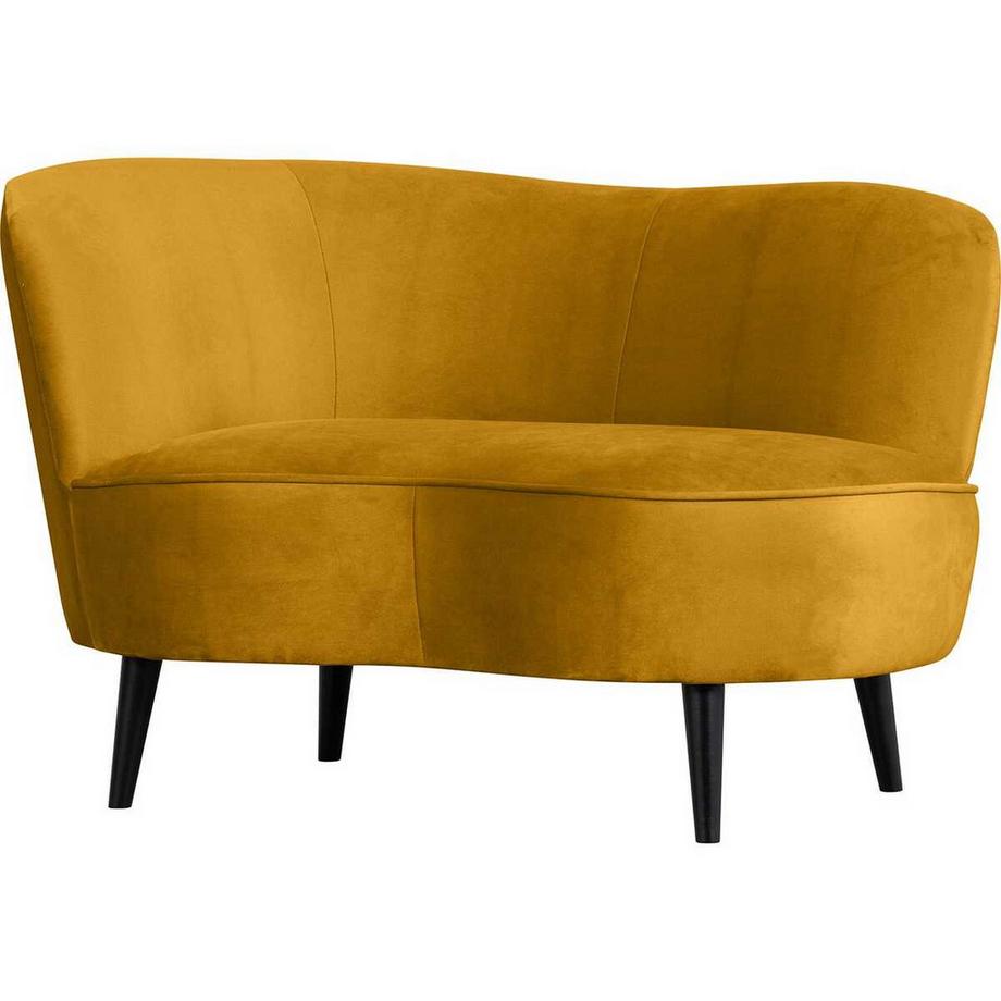 Fauteuil lounge Sara gauche Velvet ocre