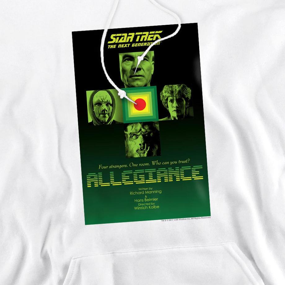 Star Trek The Next Generation Season 3 Episode 18 Felpa con cappuccio  