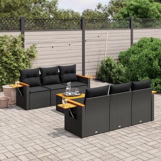 VidaXL set divano da giardino Polirattan  