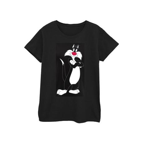 LOONEY TUNES Sylvester the Cat T-Shirt Imprimé Graphique  
