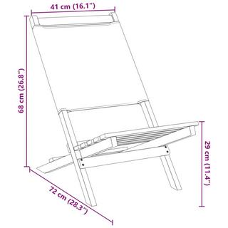 VidaXL Gartenstuhl holz  