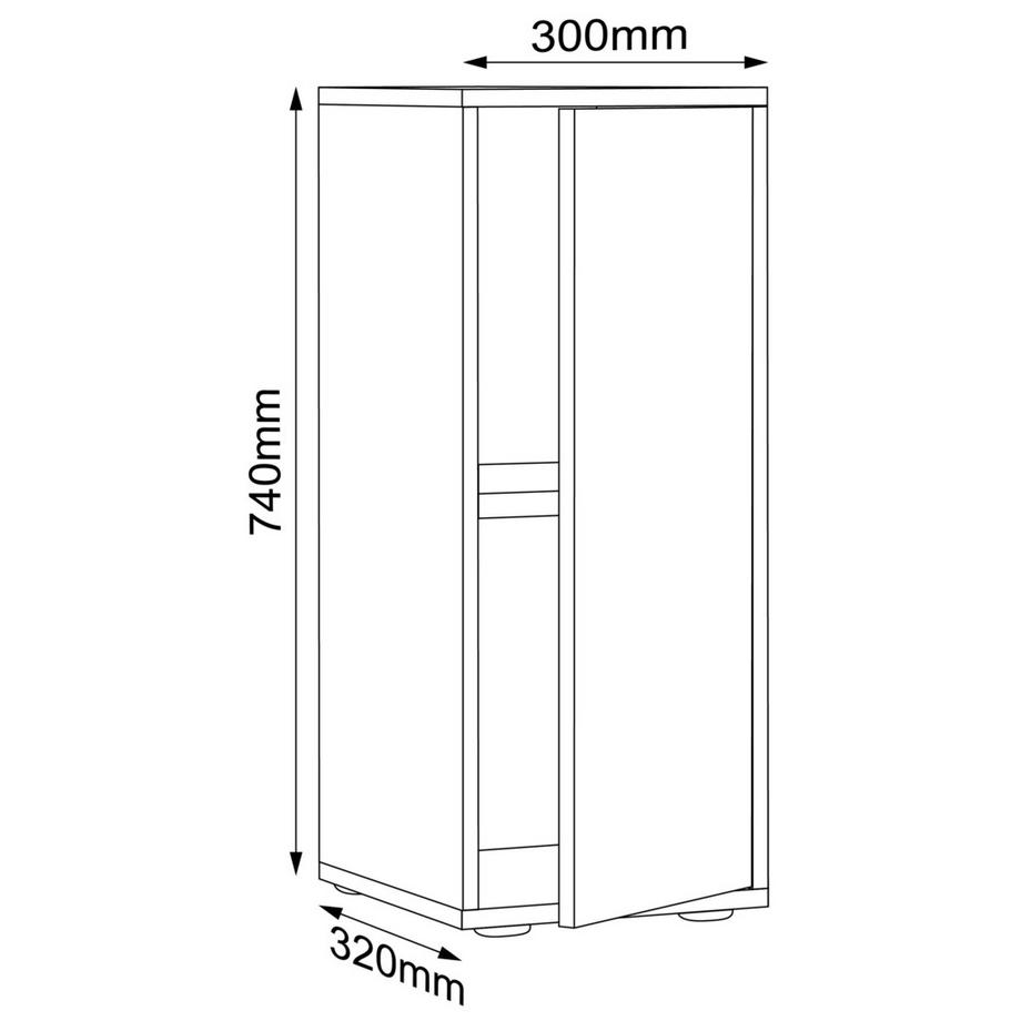 VCM Büroschrank Sideboard Salia 2fach B30  