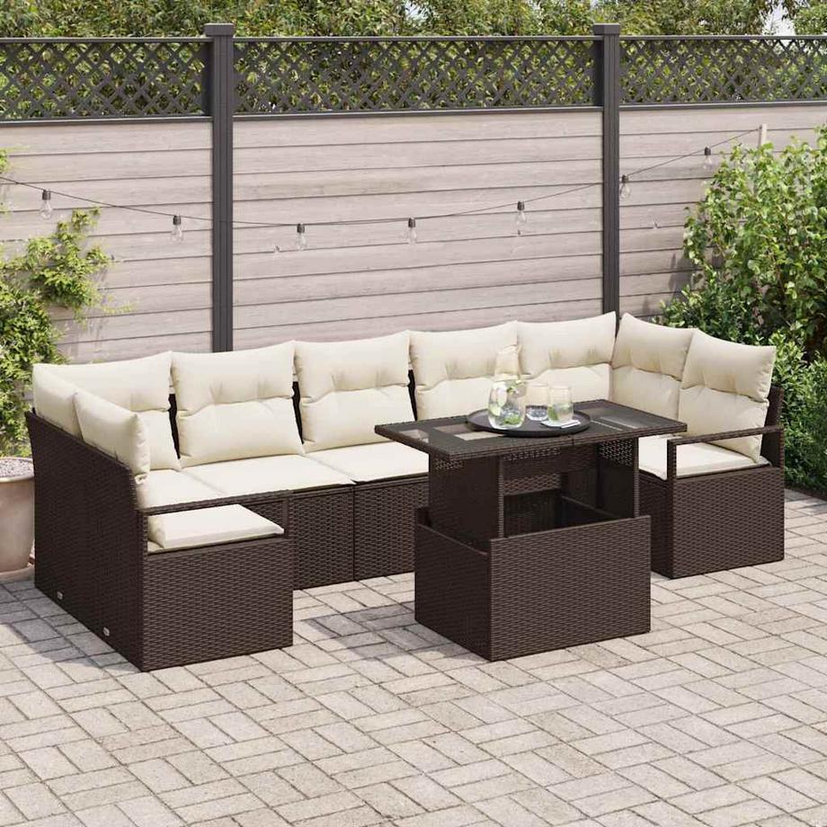 VidaXL Gartensofa-set poly-rattan  