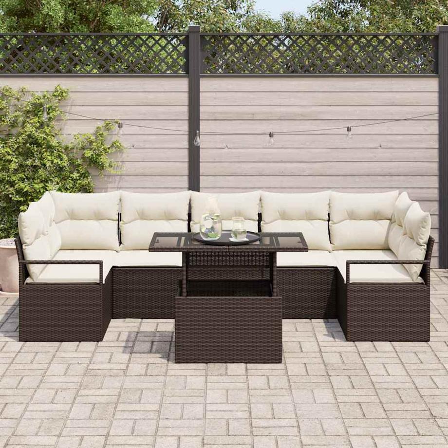 VidaXL Gartensofa-set poly-rattan  