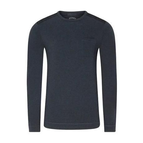 JOCKEY Maglia a Maniche Lunghe Girocollo con Taschino sul Petto  