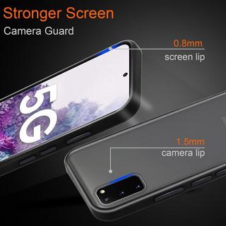 Cadorabo  Housse compatible avec Samsung Galaxy S20 - Coque de protection hybride avec intérieur en silicone TPU et dos en plastique mat 