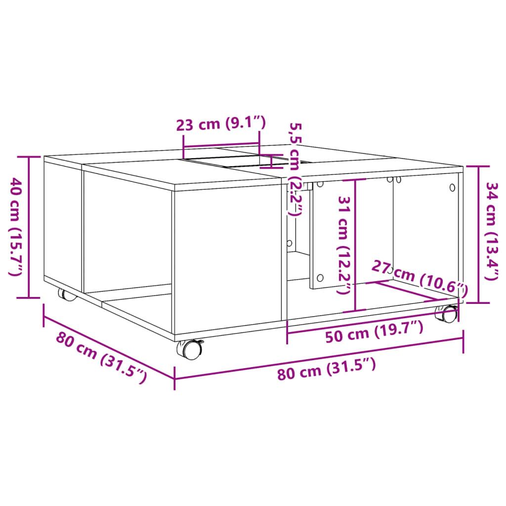 VidaXL tavolino Legno multistrato  