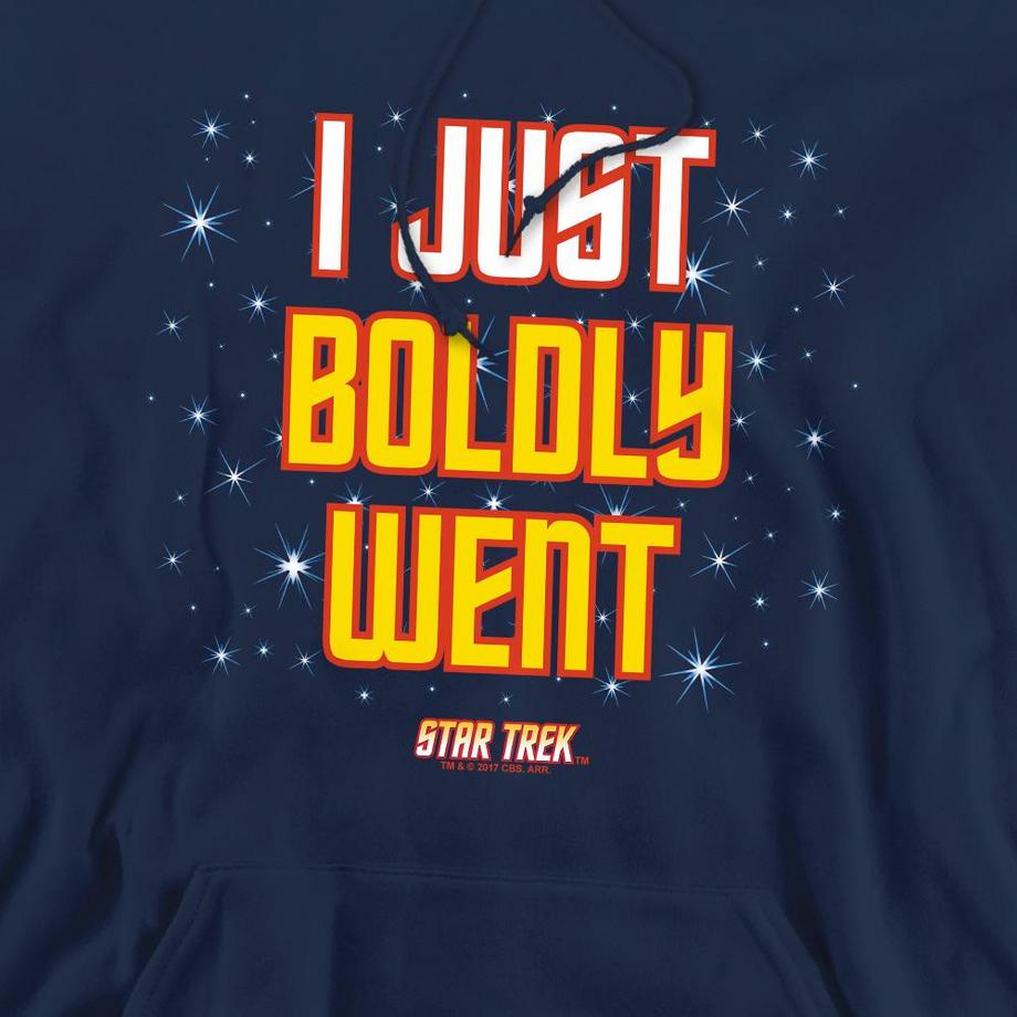 Star Trek Boldly Went Imprimé Graphique Sweat à Capuche  