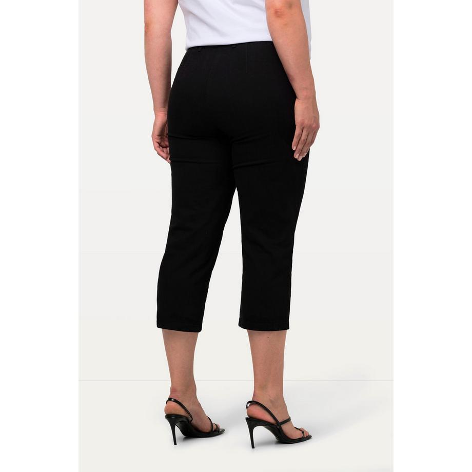 Ulla Popken Mony Pantalon Longueur Mollet Stretch Poches Zippées  