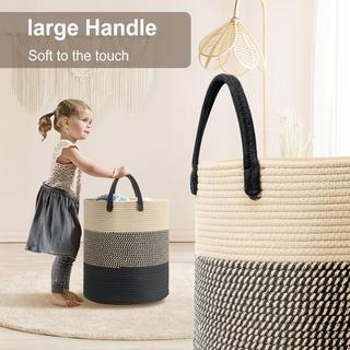 Alopini Gewebter Baumwollwäschekorbgewebter Baumwollwäschekorb  