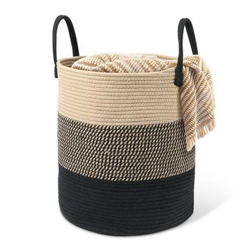 Gewebter Baumwollwäschekorbgewebter Baumwollwäschekorb