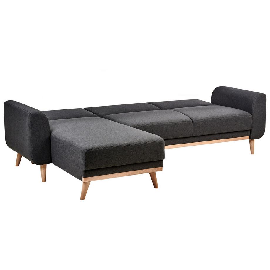 Beliani Ecksofa aus Stoff Modern OLLSTA  