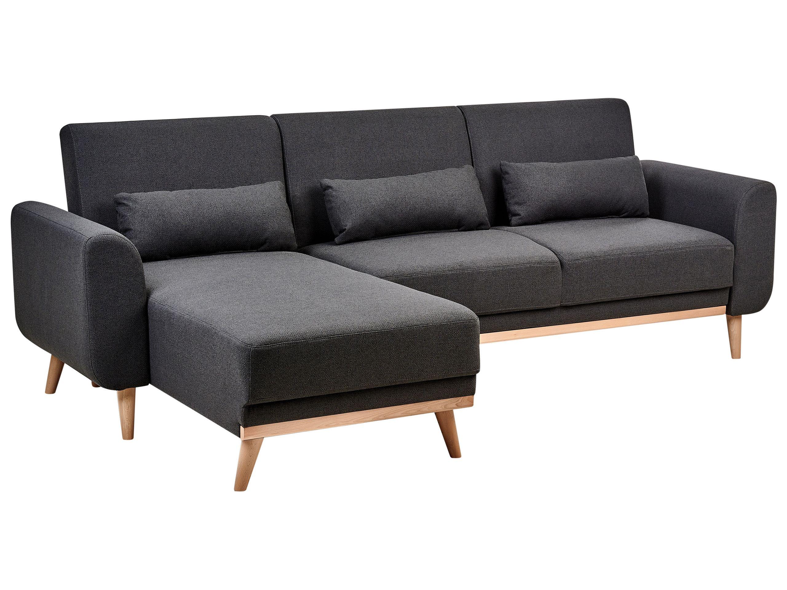 Beliani Ecksofa aus Polyester Modern OLLSTA  