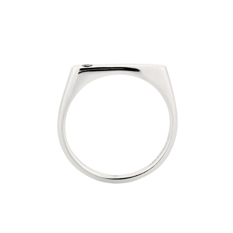 Kuzzoi  Bague Bague Signet Zirconia 925 Sterling Silver 