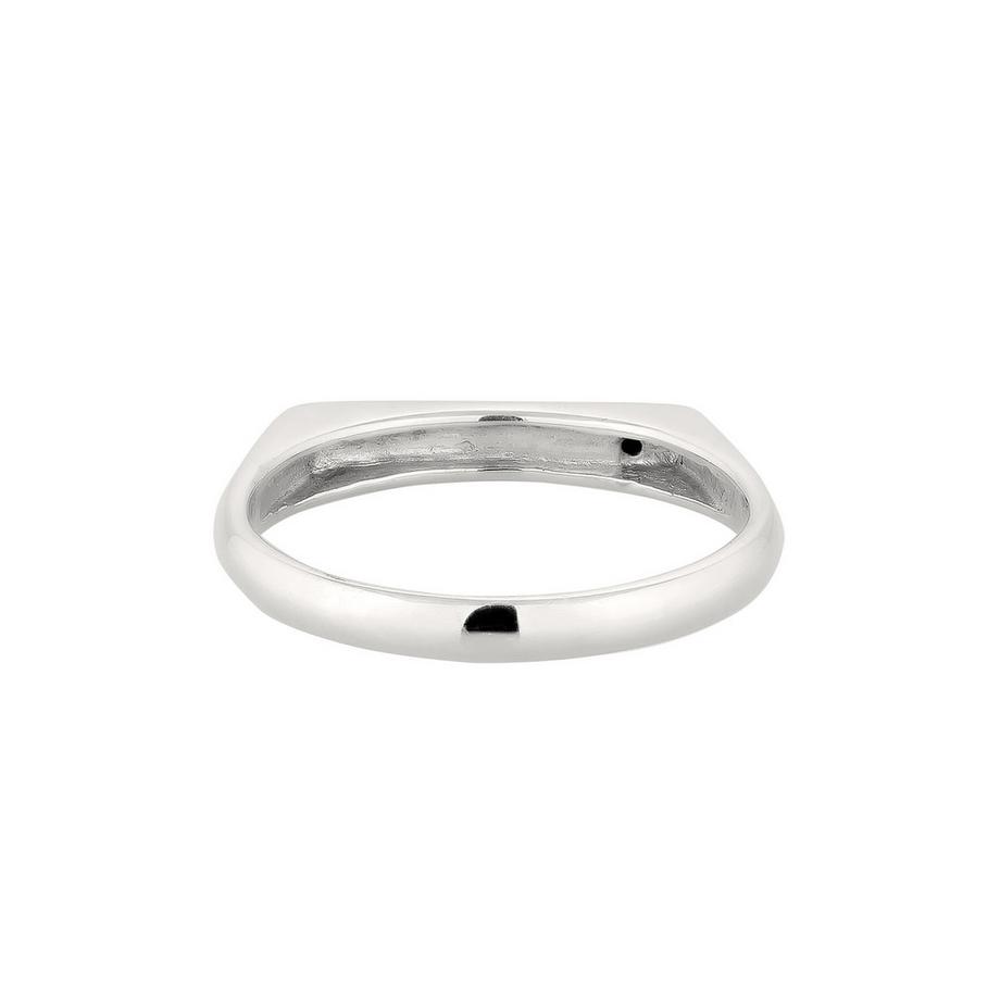 Kuzzoi  Bague Bague Signet Zirconia 925 Sterling Silver 