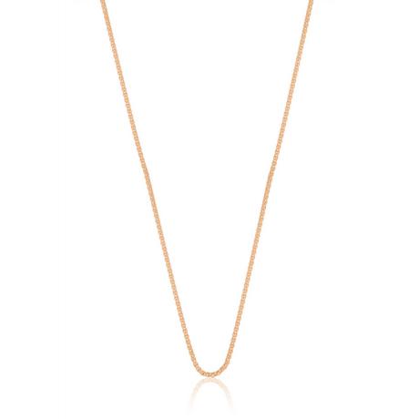 MUAU Schmuck  Collier Zopf Rotgold 750, 1.2mm, 50cm 