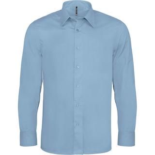 Kariban Camicia Cotone Elastan Maniche Lunghe  