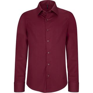 Kariban Camicia Cotone Elastan Maniche Lunghe  