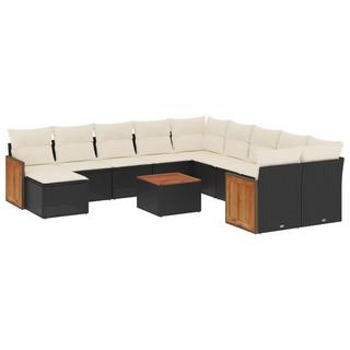 VidaXL Ensemble de canapés de jardin rotin synthétique  