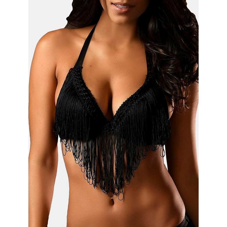 Sexy reggiseno con frangia push-up