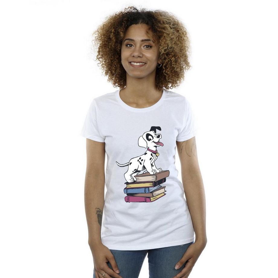 Disney 101 Dalmati Cucciolo su Libri T-Shirt  
