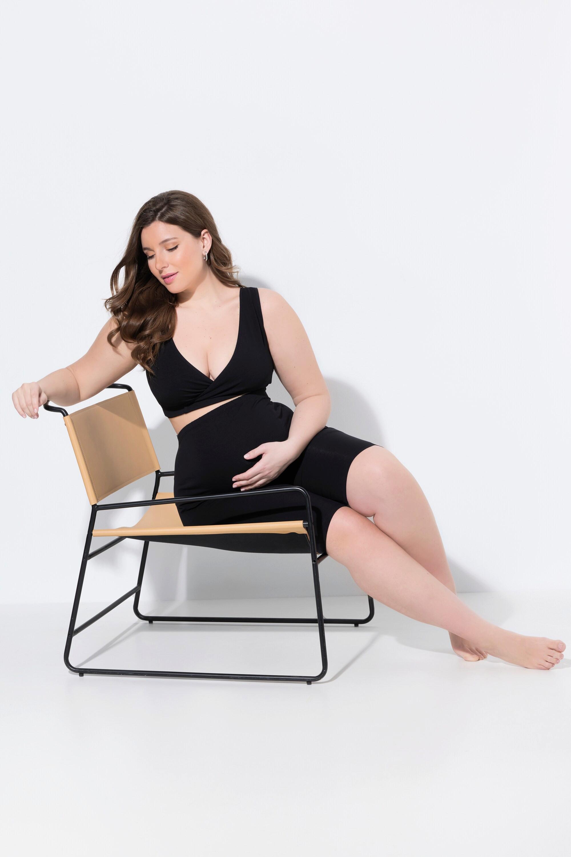 Ulla Popken Bellieva Pantaloncini Premaman Fascia Pieghevole  