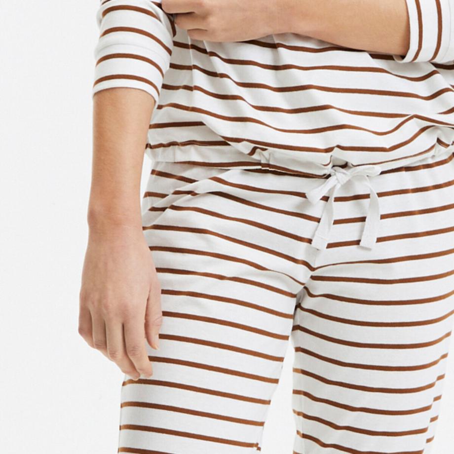 SO'HOME Pyjama Court Rayé en Coton  