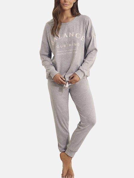 Selmark  Pyjama Hausanzug Hose Top Langarm Cotton 