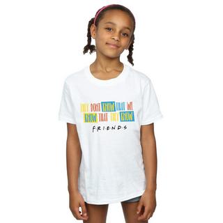 Friends  Tshirt THEY DON'T KNOW SCRIPT 