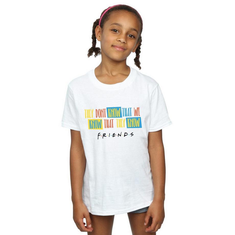 Friends  Tshirt THEY DON'T KNOW SCRIPT 