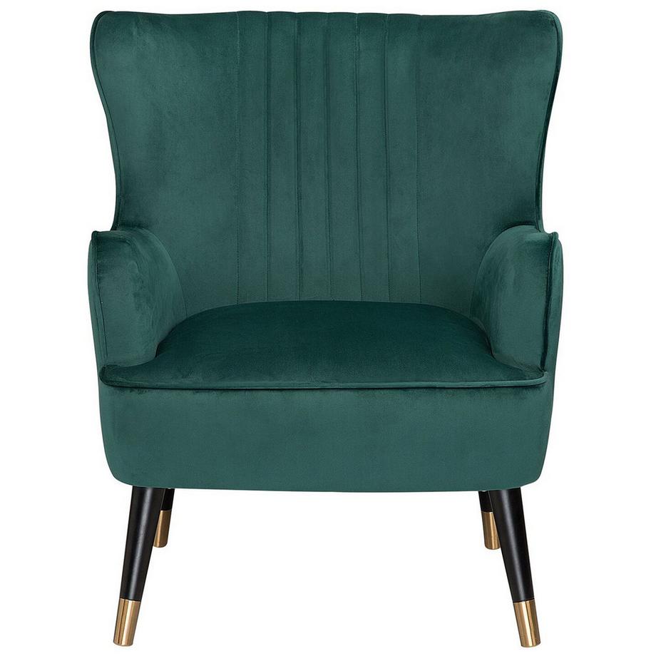 Beliani Poltrona Wingback en Velluto Glamour VARBERG  